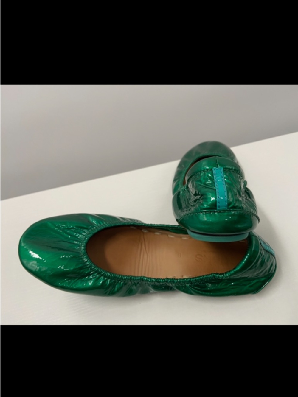Tieks Emerald Patent Leather Ballet Flats Gavrieli Slip On Shoes Green Women 6 - Picture 16 of 16